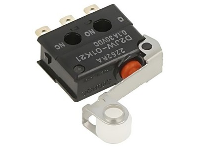 D2JW-01K21 Mikroschalter SNAP ACTION 0,1A/30VDC mit Hebel (mit Rolle) OMRON Elec