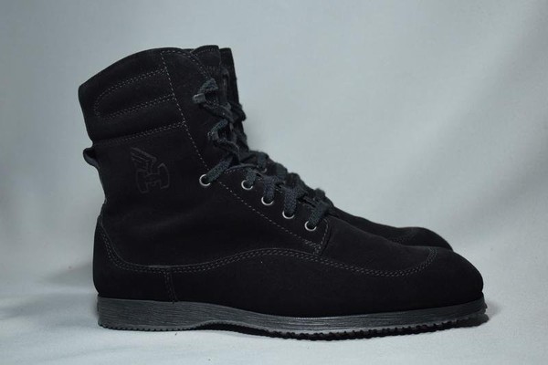 Men Hogan Boots Black Suede 41