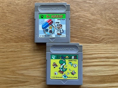 2X Dr Mario & Yoshi’s Egg Nintendo Game Boy GBC GB GBA - Image 1 of 4