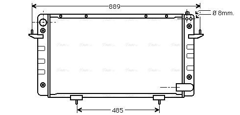 AU2099 AVA Radiator FIT LAND ROVER DISCOVERY (1990) 3.5