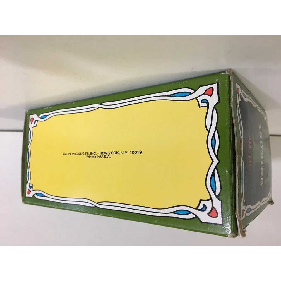 Estatuilla de coche plateada vintage Avon Touring T Everest After Shave en caja Foto 4 de 4