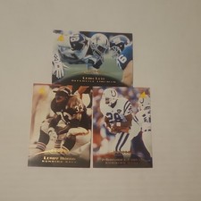 Pinnacle 1996 NFL Football Card Lot of 3 Lett Cowboys Hoard Browns Faulk Colts