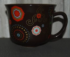 Black Soup Bowl with Handle Large Coffee Latte Hot Chocolate 20 oz Mug or Cup