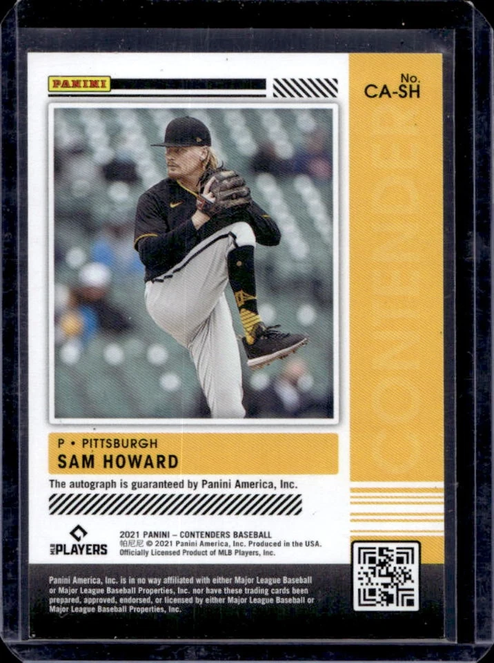 2021 Contenders Sam Howard Auto #CA-SH Pirates - Image 2 of 2