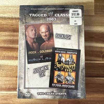 WWE Tagged Classics DVD Set 2003 Backlash / Judgment Day NEW