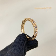 GIFT.Narrow Ring in 18K rose Gold with Pavé DiamondsTlfany&coUSA Size 8