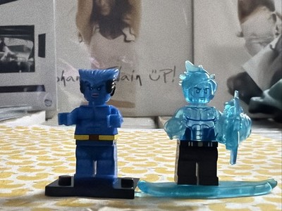 BEAST HANK MCCOY ICEMAN BOBBY DRAKE ICE SLED LEGO MINIFIG x-men original team