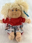 Vintage Cabbage Patch Kids Preschool Girl Doll 1991 Blonde Yarn Hair Hasbro