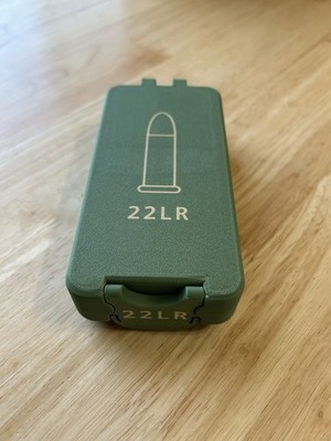 22 Long Rifle Ammunition Box 120 Round Capacity Made In The USA 