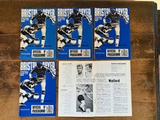 5 x Bristol Rovers home programmes, 1967-68 Season