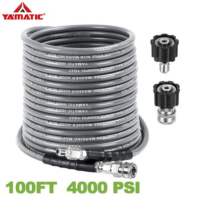 #ad YAMATIC 4200 PSI 1 4quot; Pressure Washer Hose with Swivel for Hot Water $127.49
