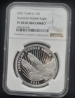 2021 Cook Island S$2 American Double Eagle PF70 ULTRA CAM