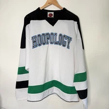 Vintage K1 Sportswear Jersey Hoopology Basketball White Black Green Adult XXL