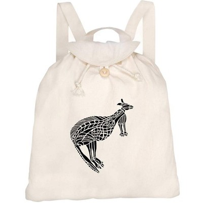 Canvas Rucksack / Backpack ''Aboriginal Kangaroo'' (RK00033836)
