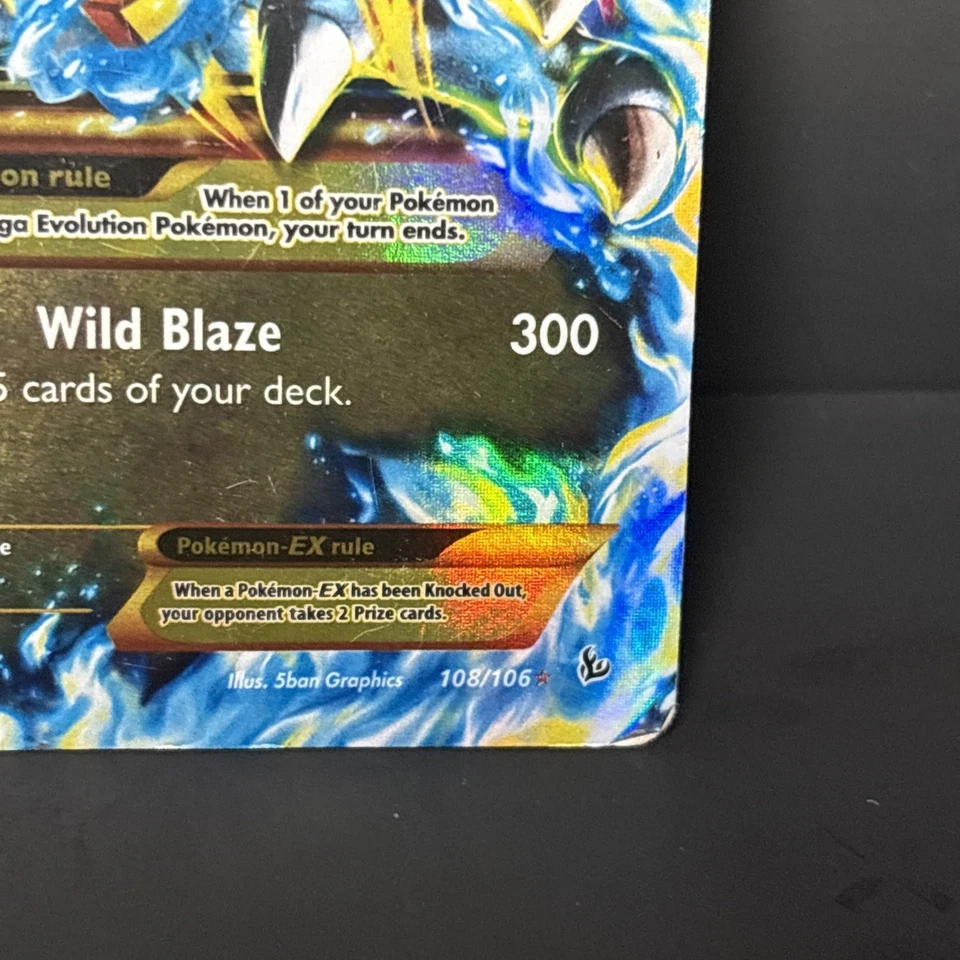 M Charizard EX (X) (Secret) 108/106 Flashfire Holo HP-DMG - Image 4 of 4