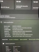 Microsoft Surface Pro 12 13" 12th Edition Snapdragon X2 Plus 16GB RAM 512GB