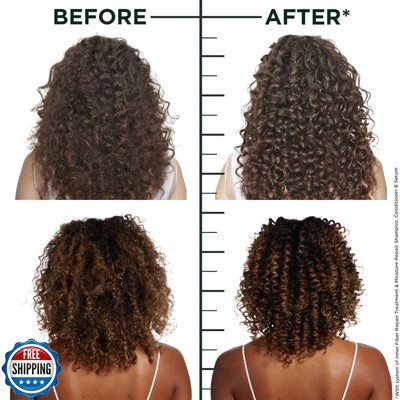 Garnier Fructis Hair Filler Moisture Repair Gel-Cream, Hair Gel for Curls and...