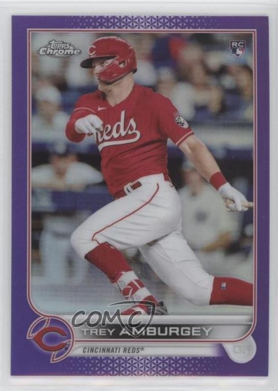 2022 Topps Chrome Purple Refractor /250 Trey Amburgey #61 Rookie RC