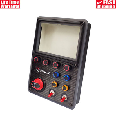 SimLJQ Sim Racing Button Box Plug & play w/ Backlight for Mirabox 293 V3 Screen