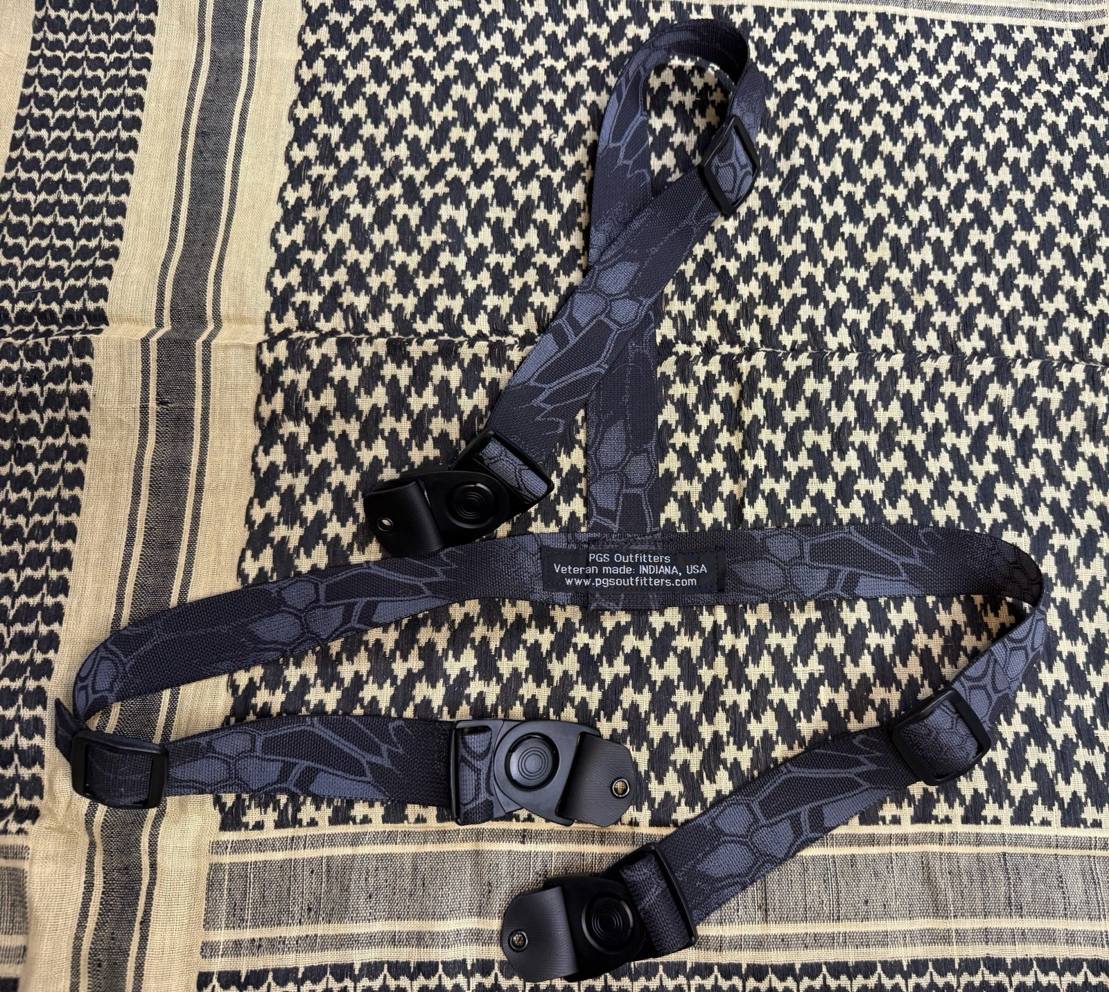 3 POINT Chest Harness For Holster w/Hardware *Kryptek Typhoon* FREE Shipping
