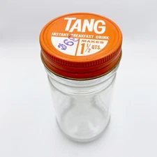 Vintage TANG Instant Breakfast Drink Jar w/Lid
