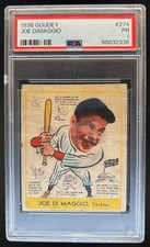 1938 Goudey Heads-Up R323 Joe DiMaggio #274 Yankees PSA 1