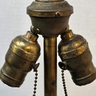 Antique Asian Style Double Socket Lamp 1909 For Repair Refurbish — photo 3