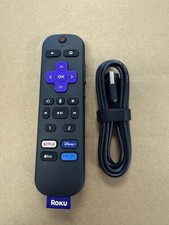 NEW Roku Brand Chargeable Voice Remote Control 3026000135 RC-MC1  Cable