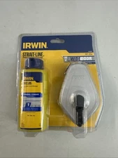 Irwin Strait-Line Chalk Line Reel with Blue Chalk 1932880(100’/30m)