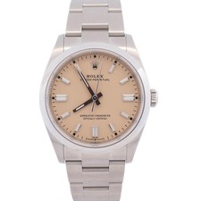 Rolex Oyster Perpetual 36mm Beige Dial Watch Ref# 126000