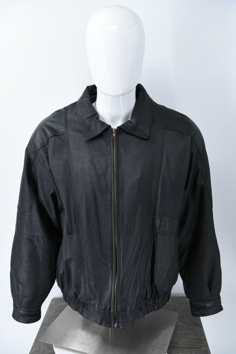 Vintage JD Christopher Leather Bomber Black Jacket Quilted Vintage JD Christopher Leather Bomber Black Jacket Quilted