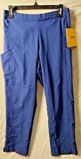 WonderWink Scrubs Women's Flat Front Double Cargo Pant 5155 Med P Navy NEW