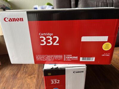 NEW Genuine Canon 332 Color Laser Printer Toner Cartridge Yellow LBP7780C