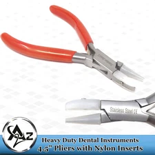 Pliers Round-Flat Nose Nylon Jaw Bead WireWorking Forming Bending Tool A+Quality