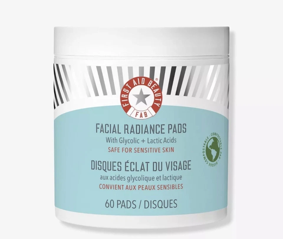 First Aid Beauty FAB Facial Radiance Pads with Glycolic + Lactic Acids 60 Pads - Image 2 of 4