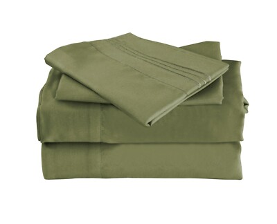 OKAO Home Goods Luxury Bamboo Sheet Set Soft Hypoallergenic Deep Pocket 4 Pc Set