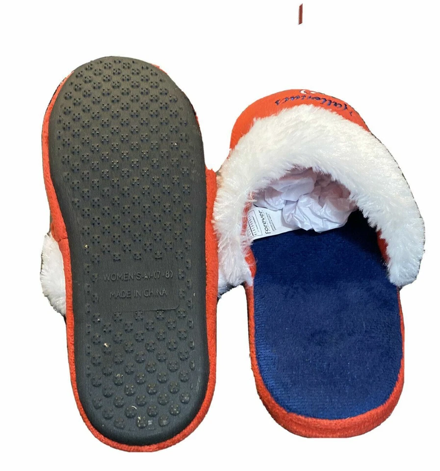 Washington Nationals MLB Colorblock Faux Fur Slide Slippers (Women Size: M) - Image 3 of 3