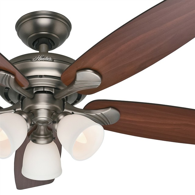 Hunter Fan 52 Inch Antique Pewter Ceiling Fan W Painted Cased