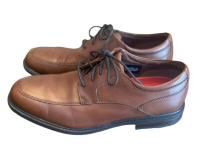 Rockport Apron Toe Lace Up Brown Leather Oxford Shoes - New - 8.5 Rockport Waterproof Oxford Mens Sz 8.5 Brown Leather Apron  main image 2
