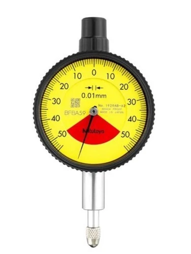 Mitutoyo 1929AB-62 Metric Compact One Revolution Dial Indicator, 0-1mm, 0.01mm