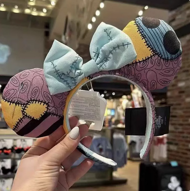 New Disney Parks Sally Minnie Mouse Ears Disney Parks 2024 Nightmare Before Christmas Sally Minnie  main image 3