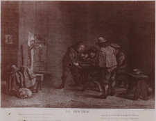 J Ph LEBAS LE TRIC TRAC PHOTO d  après GRAVURE 16 X 12 cm environ