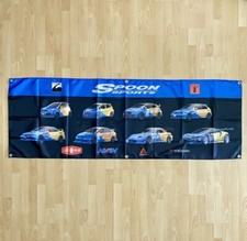 Spoon Sports Racing Banner Brio Ek9 Fd2 Eg6 Dc2 S2000 Type One Flag Jdm 2x6 Spoon Sports Racing Banner Brio Ek9 Fd2 Eg6 Dc2 S2000 Type One Flag Jdm 2x6