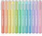 12 Pack No Bleed Bible Gel Highlighters for Journaling and School Study