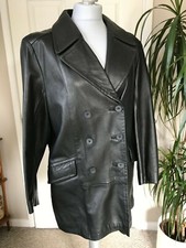 Classic Women's - 'principles' Real Leather Coat Size 14~un-worn! *save £110* !