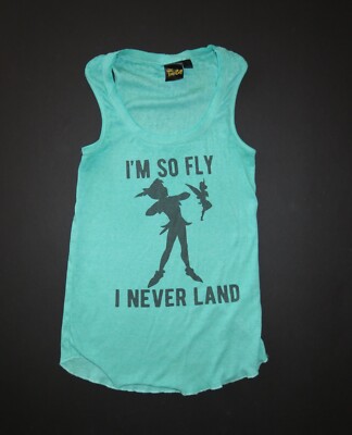 Disney Tinker bell Im so fly I never land ribbed tank top peter pan Target Small