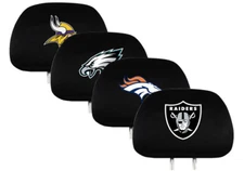 NFL Headrest Cover Embroidered Logo Set of 2 by Team ProMark -Select- Team Below