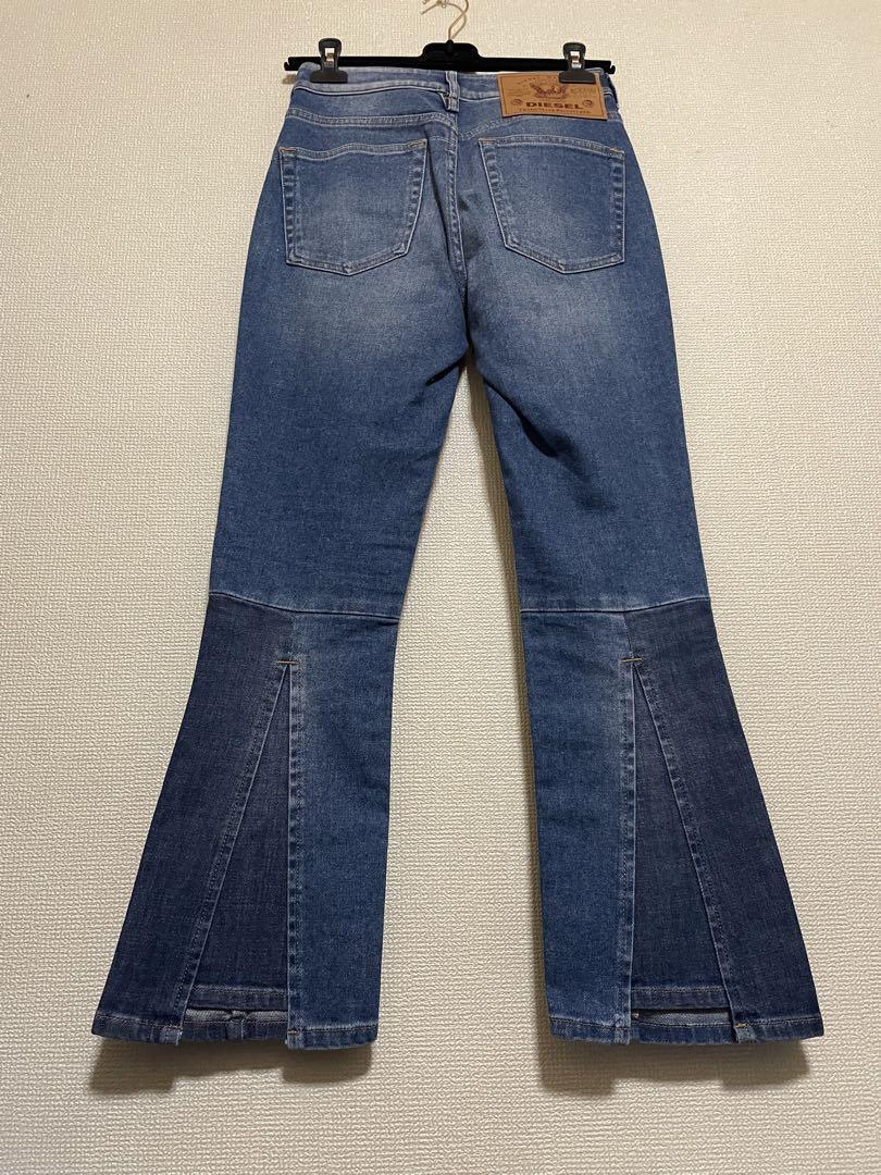 Diesel Women S Bootcut-Flare High W25 Stretch Mid Rise Light