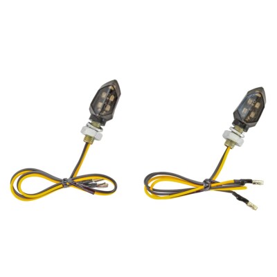 LED indicators motorcycle / turn signals Lumitecs KP8 2 pieces tinted