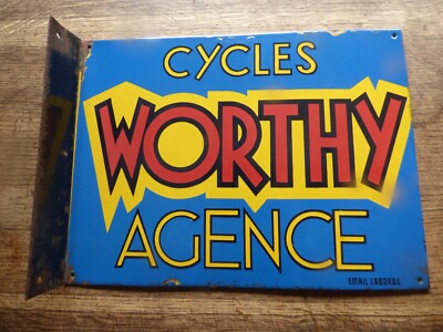 Ancienne plaque vélo Cycles N GUENELEY France bicyclette